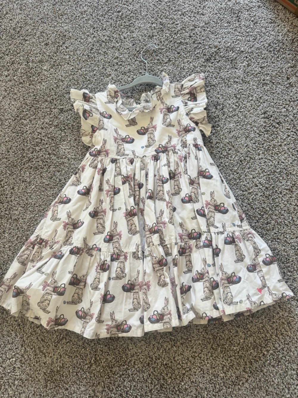Pink Chicken Dress with Bunny
